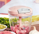 Mini Processador Manual De Alimentos Grande 5 Lâminas 900ml - Neverdie