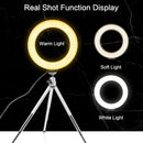 LED Fotografia e Vídeo Painel de Luz, 6 ", Filtros RGB, Iluminação, Photo Studio, Lâmpada Kit para Shoot, Live Streaming, Ring Light, Tripé