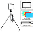 LED Fotografia e Vídeo Painel de Luz, 6 ", Filtros RGB, Iluminação, Photo Studio, Lâmpada Kit para Shoot, Live Streaming, Ring Light, Tripé