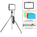 LED Fotografia e Vídeo Painel de Luz, 6 ", Filtros RGB, Iluminação, Photo Studio, Lâmpada Kit para Shoot, Live Streaming, Ring Light, Tripé