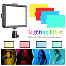 LED Fotografia e Vídeo Painel de Luz, 6 ", Filtros RGB, Iluminação, Photo Studio, Lâmpada Kit para Shoot, Live Streaming, Ring Light, Tripé