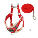Arnês para cães colete ajustável andando conjunto de corda de tração para coleira de cachorro arnês de malha respirável para pequeno médio gato cão animal de estimação chumbo