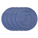 Conjunto de 4 Sousplats Redondos Trançados Laváveis 11/30cm, Protetores de Mesa Antiderrapantes e Resistentes ao Calor para Mesa de Jantar