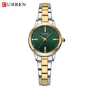 Curren relógios femininos elegante moda original relógio de quartzo para Laides à prova dwaterproof água aço inoxidável simples luxo uso diário