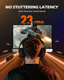 Fone de Ouvido Gamer NUBWO G06 Sem Fio 2.4GHz Bluetooth 5.3 Headphones Estéreo Modo Duplo com Microfone para PS5 PS4 PC Computador Nintendo Switch Celular Telefone Notebook Office Home PC Gamer Console