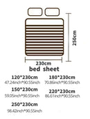 1 peça de lençol estampado. Cama de solteiro. Cama de casal. Roupa de cama confortável. Adequado para todas as estações (exceto fronhas)