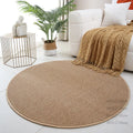 Tapete Redondo Moderno de Imitação de Sisal para Decoração de Casa, Sala de Estar, Área do Sofá, Tapete Camel para Quarto, Pátio, Tapete para Gatos, Resistente ao Desgaste