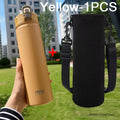 Tyeso 600/750ml garrafa térmica com canudo de aço inoxidável copo térmico do carro garrafas de água esportivas mantém frio e calor caneca térmica
