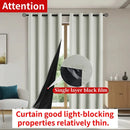 2 pçs moderno 100% cortina blackout com forro revestido, curains para quarto, sala de estar, sala de jantar, banheiro, decoração de casa