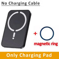 Suporte Magnético para Carregador Sem Fio de Carro 15W com Carregamento Rápido para iPhone 12 13 14 15 16 e Samsung Qi, Rotação 360°, Clipe de Ventilação, Sem Cabo