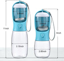 Garrafa de Água para Cães com Compartimento para Ração, Tigela de Água Portátil para Filhotes, Dispensador de Água para Animais de Estimação, Essenciais para Caminhadas com Filhotes