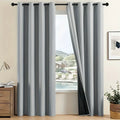 2 pçs moderno 100% cortina blackout com forro revestido, curains para quarto, sala de estar, sala de jantar, banheiro, decoração de casa