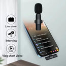 Microfone Lavalier Sem Fio KEBIDUMEI 2.4G Portátil para Gravação de Áudio e Vídeo para iPhone Android Transmissão Ao Vivo Jogos