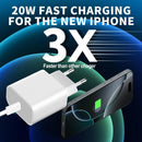 Cabo de carregamento USB C de 20 W para iPhone 16 Pro Max/15 Plus, USB C para USB C 2M Cabo de carregador rápido trançado compatível com iPad Pro 12