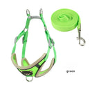 Arnês para cães colete ajustável andando conjunto de corda de tração para coleira de cachorro arnês de malha respirável para pequeno médio gato cão animal de estimação chumbo