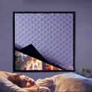 Cortinas de inverno com isolamento térmico e à prova de vento, tela selada para janelas, não perfurada, cortinas blackout e à prova de frio