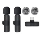 Microfone Lavalier Sem Fio KEBIDUMEI 2.4G Portátil para Gravação de Áudio e Vídeo para iPhone Android Transmissão Ao Vivo Jogos