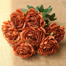 10 cabeças de flores artificiais de seda, arranjo de casamento, buquê de festa, decoração de casa, jardim, hotel, plantas, presente de dia dos namorados