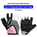 Inbike à prova de choque almofada gel luvas ciclismo metade dedo luvas esportivas das mulheres dos homens verão bicicleta ginásio luvas fitness mtb if239