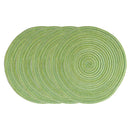 Conjunto de 4 Sousplats Redondos Trançados Laváveis 11/30cm, Protetores de Mesa Antiderrapantes e Resistentes ao Calor para Mesa de Jantar