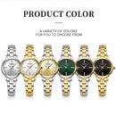 Curren relógios femininos elegante moda original relógio de quartzo para Laides à prova dwaterproof água aço inoxidável simples luxo uso diário