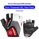 Inbike à prova de choque almofada gel luvas ciclismo metade dedo luvas esportivas das mulheres dos homens verão bicicleta ginásio luvas fitness mtb if239