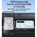 Suporte Magnético para Carregador Sem Fio de Carro 15W com Carregamento Rápido para iPhone 12 13 14 15 16 e Samsung Qi, Rotação 360°, Clipe de Ventilação, Sem Cabo
