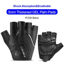 Inbike à prova de choque almofada gel luvas ciclismo metade dedo luvas esportivas das mulheres dos homens verão bicicleta ginásio luvas fitness mtb if239