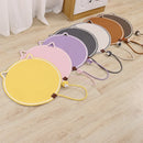 Tapete Arranhador Redondo para Gatos com Sino e Bola de Corda, Almofada de Sisal Natural, Brinquedo Interativo para Gatos, Tábua para Arranhar para Gatos de Interior