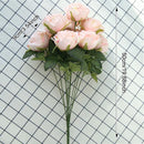 10 cabeças de flores artificiais de seda, arranjo de casamento, buquê de festa, decoração de casa, jardim, hotel, plantas, presente de dia dos namorados