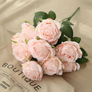 10 cabeças de flores artificiais de seda, arranjo de casamento, buquê de festa, decoração de casa, jardim, hotel, plantas, presente de dia dos namorados