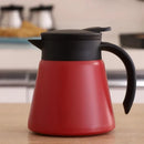 Jarra térmica de café de aço inoxidável 600ml, jarra térmica de parede dupla para casa, escritório, mantém bebidas quentes - garrafa térmica