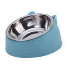 Tigela para Gato Criativa e Adorável, Inclinada, para Alimentação de Filhotes, Tigelas de Aço Inoxidável para Gatos e Cães