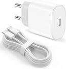 Cabo de carregamento USB C de 20 W para iPhone 16 Pro Max/15 Plus, USB C para USB C 2M Cabo de carregador rápido trançado compatível com iPad Pro 12