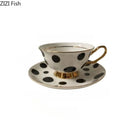 220ml caneca de cerâmica luz luxo retro tarde chá xícara café pires conjuntos casal copo casa criativa drinkware canecas presente para casa