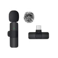 Microfone Lavalier Sem Fio KEBIDUMEI 2.4G Portátil para Gravação de Áudio e Vídeo para iPhone Android Transmissão Ao Vivo Jogos