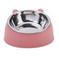 Tigela para Gato Criativa e Adorável, Inclinada, para Alimentação de Filhotes, Tigelas de Aço Inoxidável para Gatos e Cães
