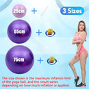 Bola de Yoga e Fitness para Mulheres, Tipo Reforçado, Antiexplosão, Diâmetro 25/55/75cm, Mini Bola de Pilates para Exercícios, Modelagem de Pernas e Quadris