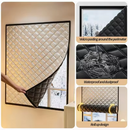 Cortinas de inverno com isolamento térmico e à prova de vento, tela selada para janelas, não perfurada, cortinas blackout e à prova de frio