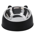 Tigela para Gato Criativa e Adorável, Inclinada, para Alimentação de Filhotes, Tigelas de Aço Inoxidável para Gatos e Cães