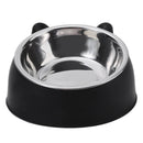 Tigela para Gato Criativa e Adorável, Inclinada, para Alimentação de Filhotes, Tigelas de Aço Inoxidável para Gatos e Cães