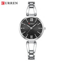 Curren relógios femininos elegante moda original relógio de quartzo para Laides à prova dwaterproof água aço inoxidável simples luxo uso diário