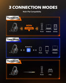 Fone de Ouvido Gamer NUBWO G06 Sem Fio 2.4GHz Bluetooth 5.3 Headphones Estéreo Modo Duplo com Microfone para PS5 PS4 PC Computador Nintendo Switch Celular Telefone Notebook Office Home PC Gamer Console