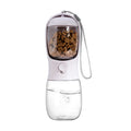 Garrafa de Água para Cães com Compartimento para Ração, Tigela de Água Portátil para Filhotes, Dispensador de Água para Animais de Estimação, Essenciais para Caminhadas com Filhotes