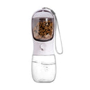 Garrafa de Água para Cães com Compartimento para Ração, Tigela de Água Portátil para Filhotes, Dispensador de Água para Animais de Estimação, Essenciais para Caminhadas com Filhotes