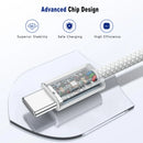 60w tipo c para tipo c cabo linha de dados para iphone 15 16 17 samsung xiaomi carregamento rápido usb c para c cabo tipo c carregador de dados 1m2m