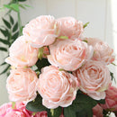 10 cabeças de flores artificiais de seda, arranjo de casamento, buquê de festa, decoração de casa, jardim, hotel, plantas, presente de dia dos namorados