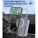 Suporte Magnético para Carregador Sem Fio de Carro 15W com Carregamento Rápido para iPhone 12 13 14 15 16 e Samsung Qi, Rotação 360°, Clipe de Ventilação, Sem Cabo