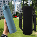 Tyeso 600/750ml garrafa térmica com canudo de aço inoxidável copo térmico do carro garrafas de água esportivas mantém frio e calor caneca térmica