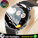 Novo Smartwatch AMOLED de 1,32 polegadas 2026 para Homens e Mulheres, Resolução 466*466, Chamada Bluetooth, Lanterna LED, Monitor de Fitness
